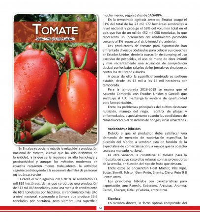 Agenda 2019 – Cultivo Tomate